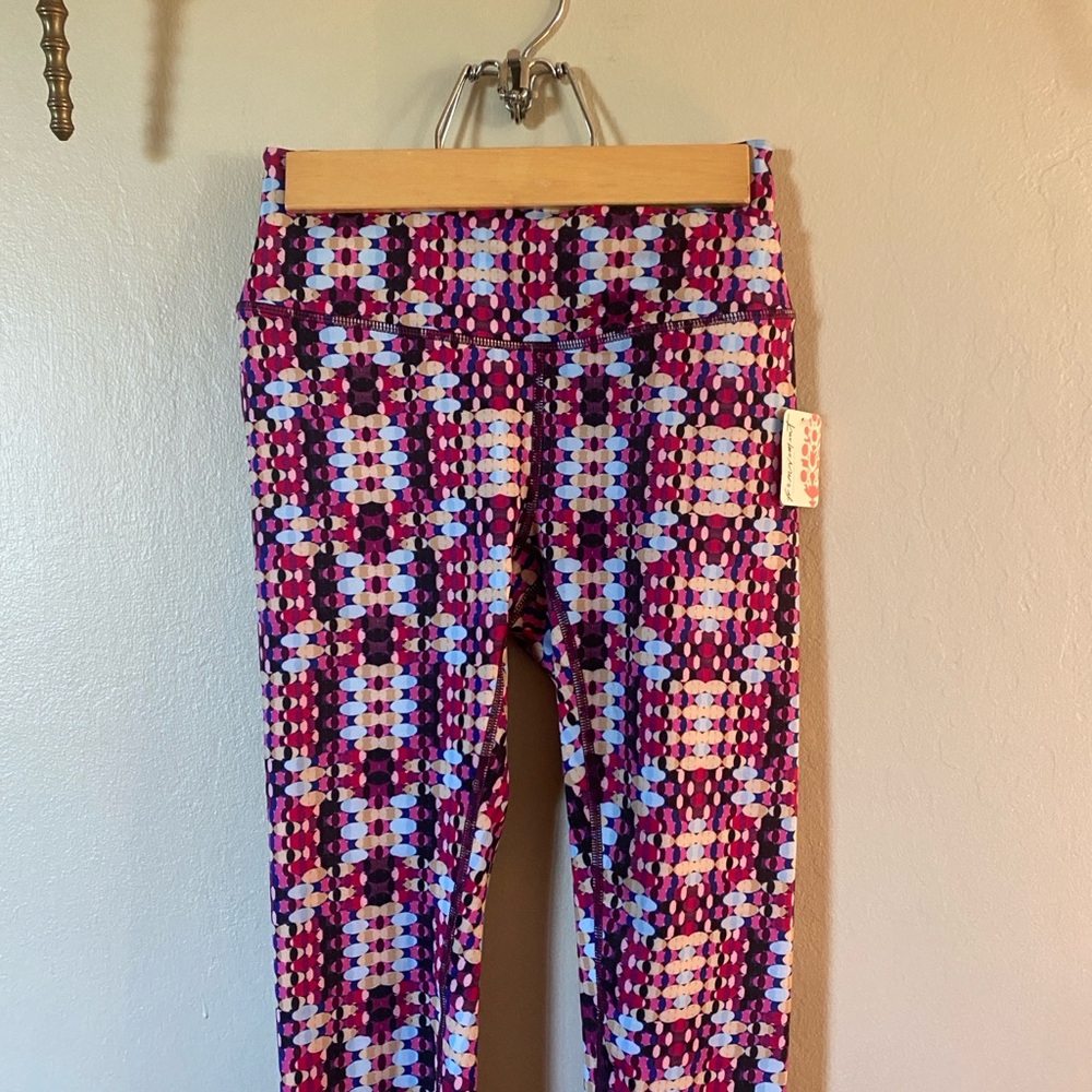 FP Movement by Free People Geometric Pink Leggings - Picture 2 of 4